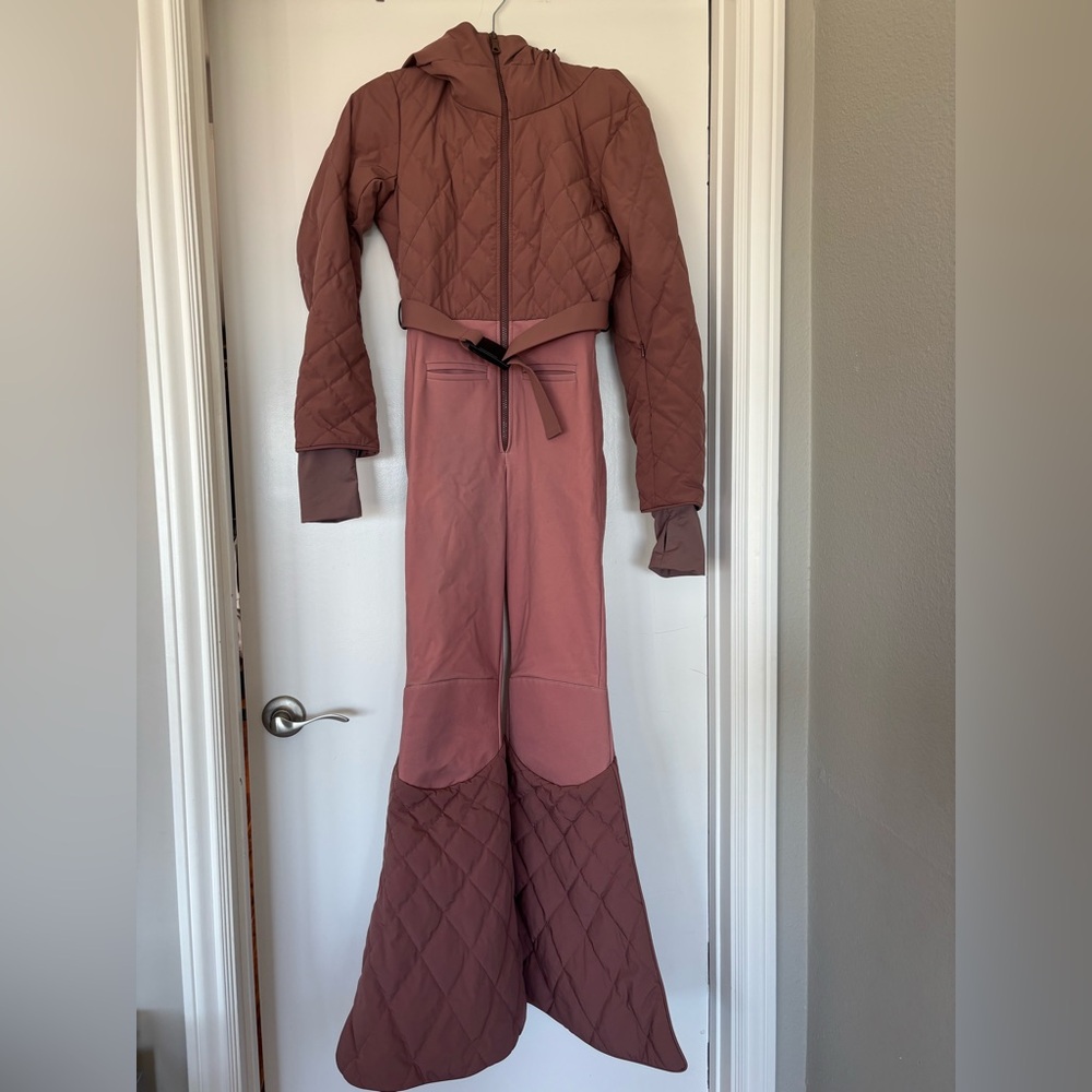 Ienki Ienki Stardust Quilted Ski Suit - Dusty Rose